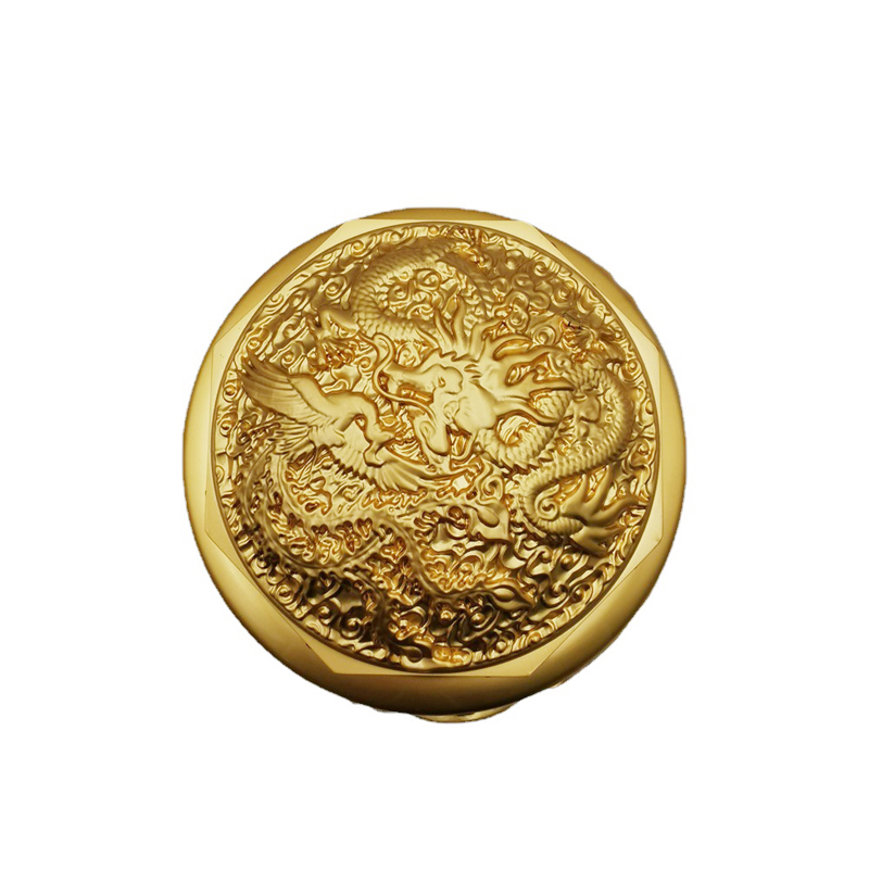 China Factory Customized Zinc Alloy Golden Liquor Caps
