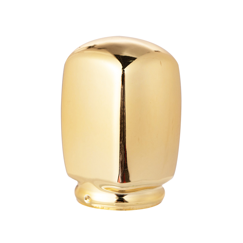 Custom Luxury Golden Zinc Alloy Die Casting Factory Metal Cap For Aromatherapy Bottle