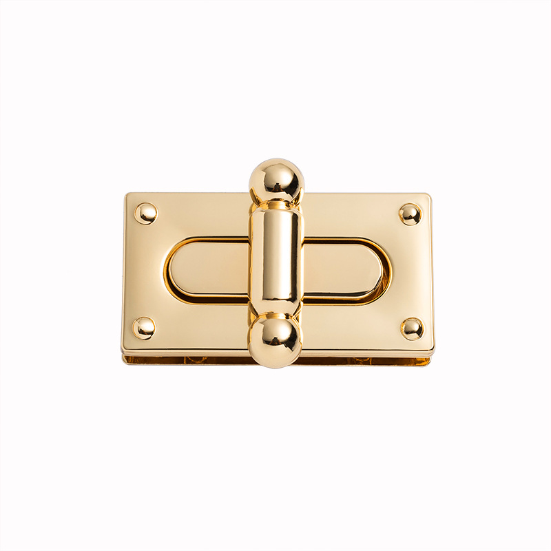 Bag lock hardware custom golden briefcase clip twist locks