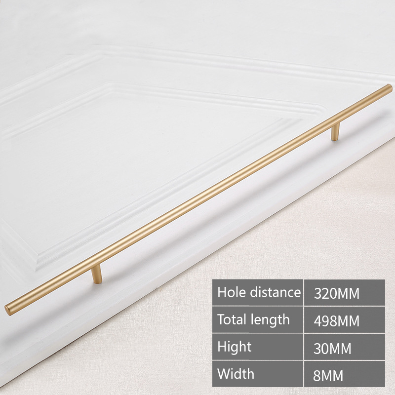 Aluminum Alloy Die Casting Golden Metal Wardrobe Door Handle China Die Casting Custom Factory