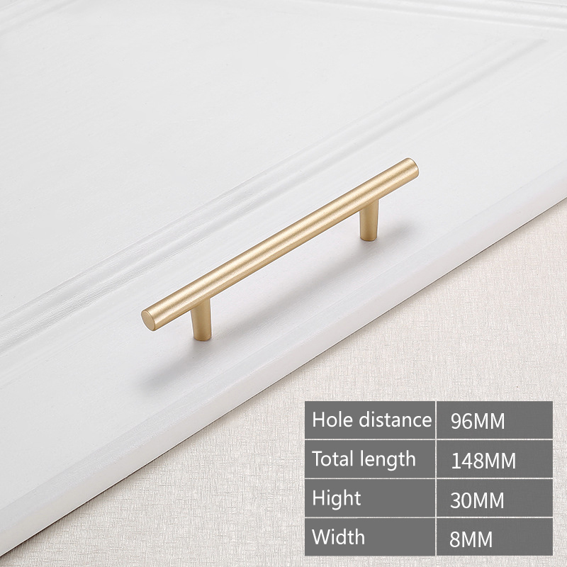 Aluminum Alloy Die Casting Golden Metal Wardrobe Door Handle China Die Casting Custom Factory